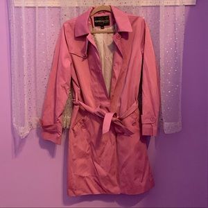 light pink trench coat